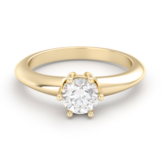 Anillo con diamante natural 0.80 ct