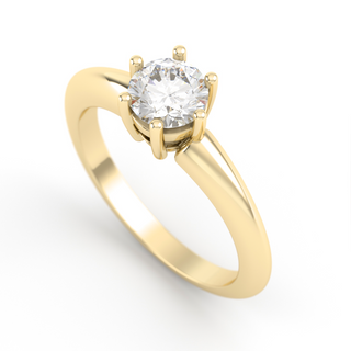 Anillo con moissanita 0.80 ct