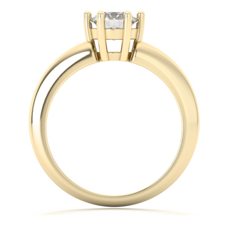 Anillo con moissanita 0.80 ct