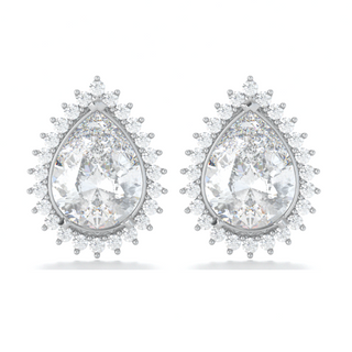 Earrings with moissanites 3.5 ct