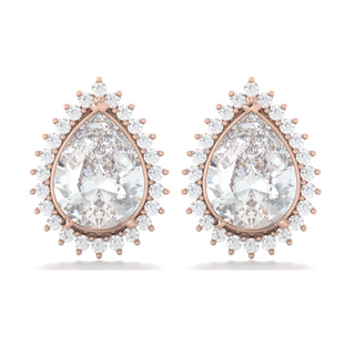 Earrings with moissanites 3.5 ct