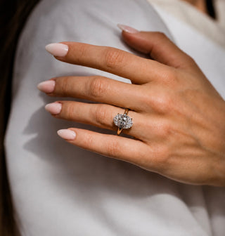 1 ct cultured diamond ring