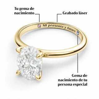 Oval solitario · 1.50 ct