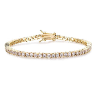 Tennis bracelet with 9.6 ct moissanites