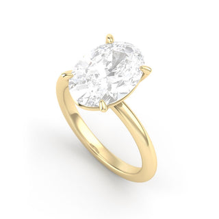 Anillo con diamante de laboratorio 5 ct