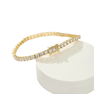 Brazalete de tenis con moissanitas 6 ct