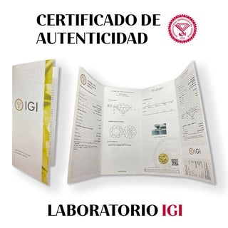 Anillo con diamantes de laboratorio  5.20 ct