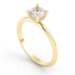 Ring with cultured diamonds 0.80 ct