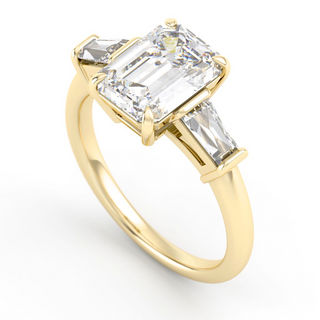 Ring with moissanites 5.20 ct