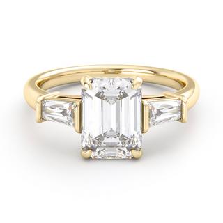 Ring with moissanites 5.20 ct