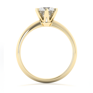 1 ct cultured diamond ring