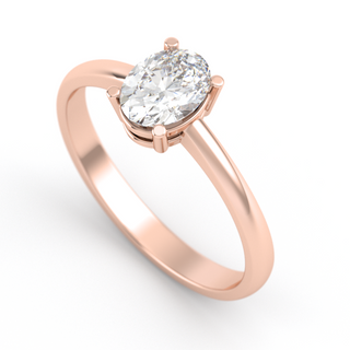 Ring with moissanite 1 ct