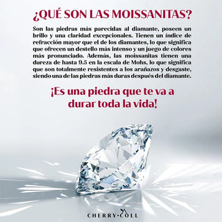 Anillo con moissanita 0.50 ct