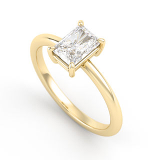 Ring with moissanite 1 ct