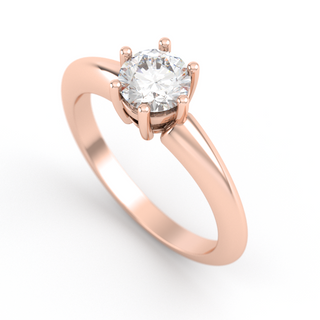 Anillo con diamante cultivado 0.80 ct