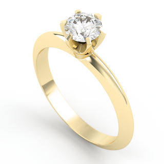 Ring with natural diamond 0.50 ct