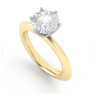 Anillo con diamante natural 1.20 ct