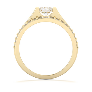 Ring with diamonds or moissanites 1.65 ct