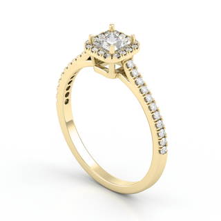 Ring with moissanites 0.80 ct