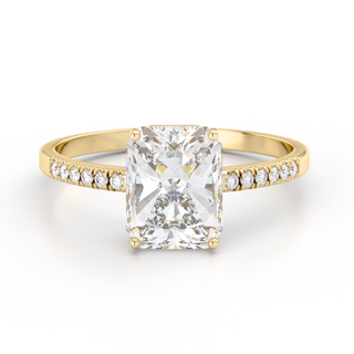 Ring with cultured diamonds 3.12 ct