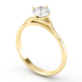 Ring with moissanite 0.80 ct