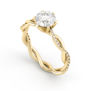 Ring with moissanites 1.15 ct