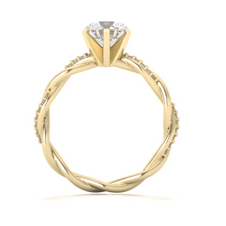 Ring with moissanites 1.15 ct